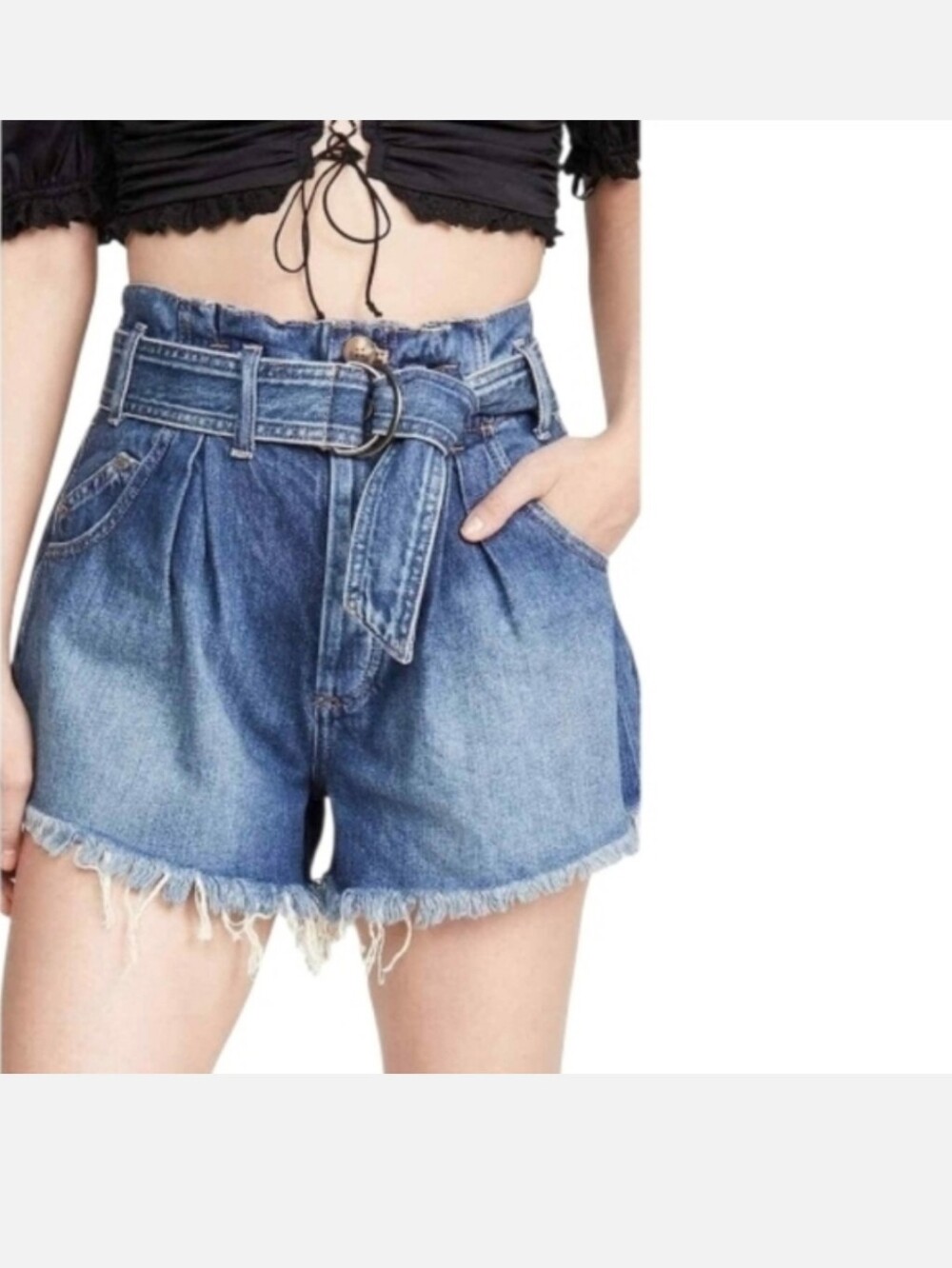 NMT Free People denim shorts Size M cut off